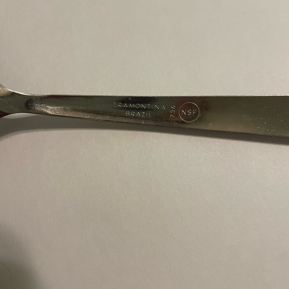 Set of 8 Tramontina Brazil 736 NSF stainless steel tea spoons - Picture 4 of 6